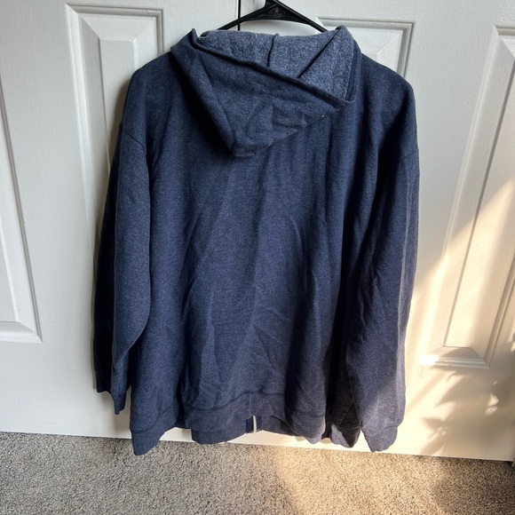 Just My Size Men's Navy Zip-Up Sweater - Picture 2 of 4